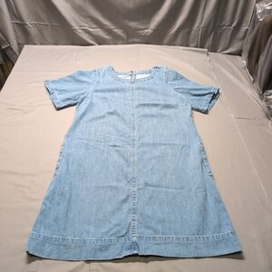 J.‎ Crew Womens Blue Raglan Sleeve Sheath Midi Dress Size 10